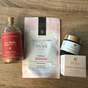 Jilly Box 2021 Bundle: Pura Botanicals, Surf Soak & Aura Inner Beauty Items